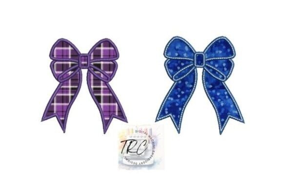 Applique Bow Embroidery Design
