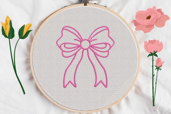 Bow2 Embroidery Design Review