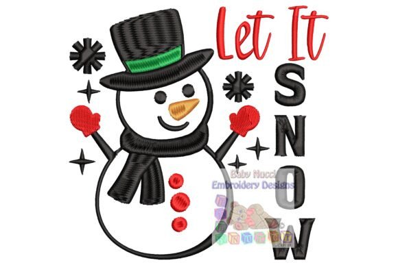 Christmas Snowman Let It Snow