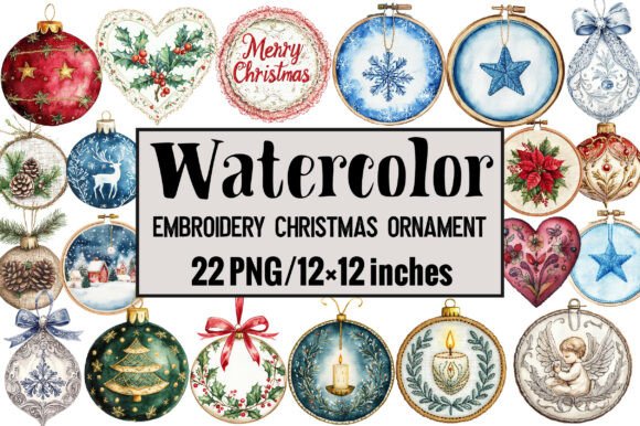 Embroidery Christmas Ornament
