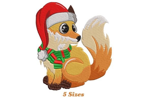 Fox Christmas Embroidery