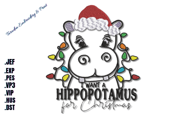 Mylar Hippo for Christmas