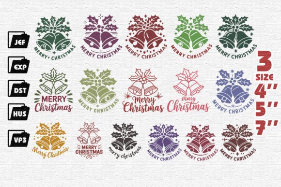 Set of 15 Merry Christmas